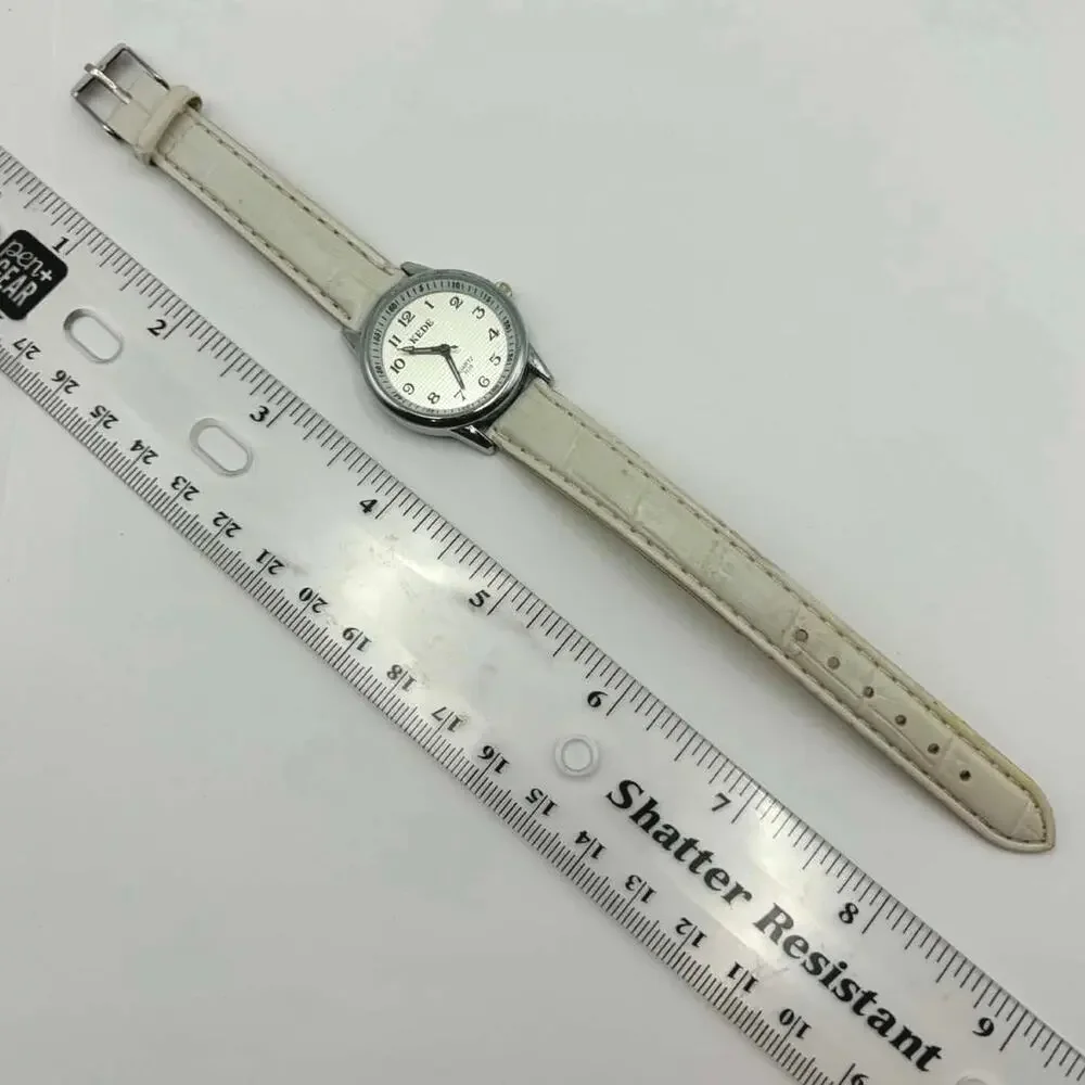 Silver & White Kede Watch